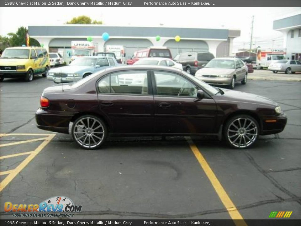 1998 Chevrolet Malibu LS Sedan Dark Cherry Metallic / Medum Gray Photo #5