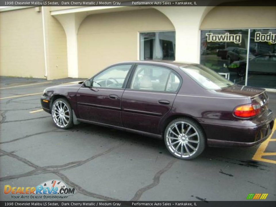 1998 Chevrolet Malibu LS Sedan Dark Cherry Metallic / Medum Gray Photo #7