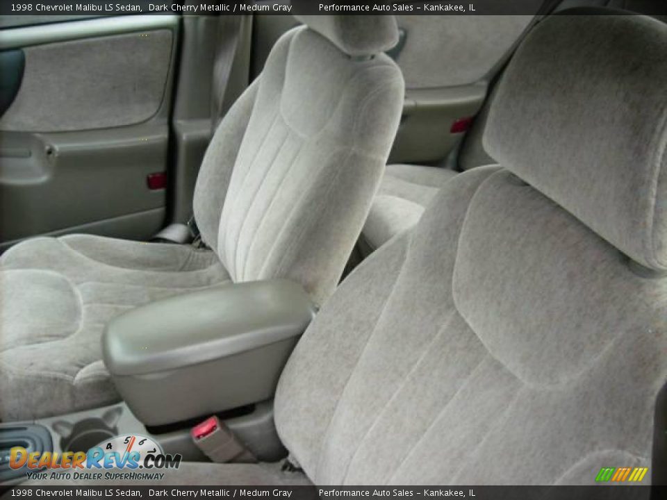 1998 Chevrolet Malibu LS Sedan Dark Cherry Metallic / Medum Gray Photo #10