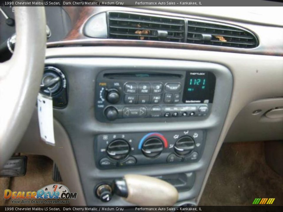 1998 Chevrolet Malibu LS Sedan Dark Cherry Metallic / Medum Gray Photo #12