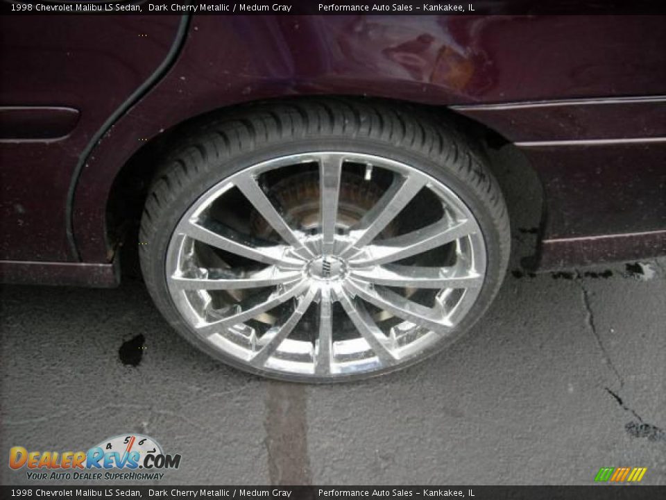 1998 Chevrolet Malibu LS Sedan Dark Cherry Metallic / Medum Gray Photo #14