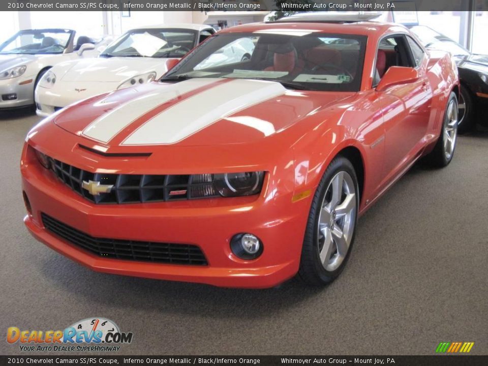 2010 Chevrolet Camaro SS/RS Coupe Inferno Orange Metallic / Black/Inferno Orange Photo #1