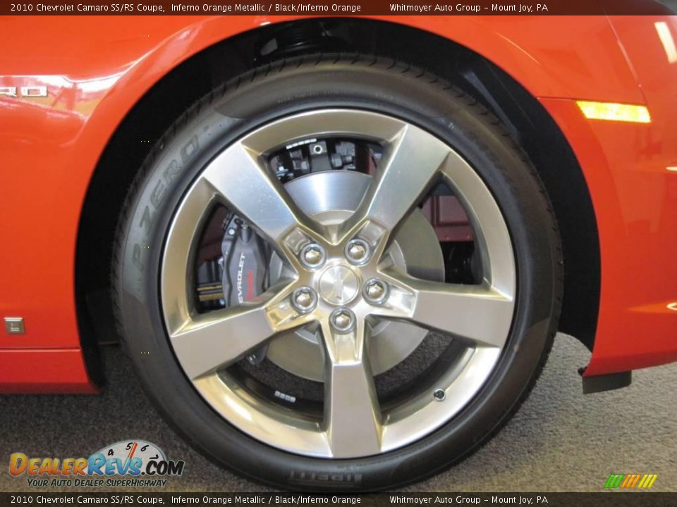 2010 Chevrolet Camaro SS/RS Coupe Inferno Orange Metallic / Black/Inferno Orange Photo #4