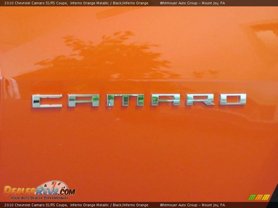 2010 Chevrolet Camaro SS/RS Coupe Inferno Orange Metallic / Black/Inferno Orange Photo #6