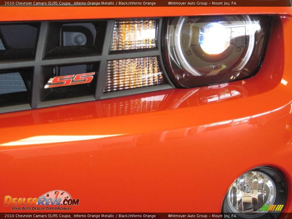 2010 Chevrolet Camaro SS/RS Coupe Inferno Orange Metallic / Black/Inferno Orange Photo #7