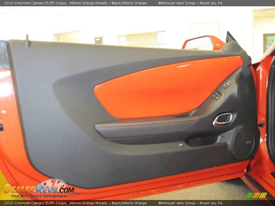 2010 Chevrolet Camaro SS/RS Coupe Inferno Orange Metallic / Black/Inferno Orange Photo #8