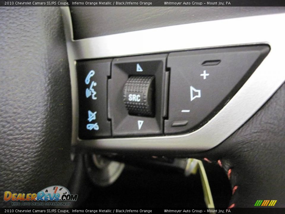 2010 Chevrolet Camaro SS/RS Coupe Inferno Orange Metallic / Black/Inferno Orange Photo #13