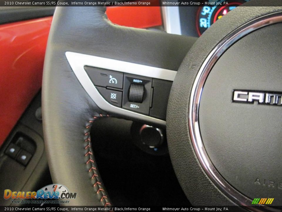 2010 Chevrolet Camaro SS/RS Coupe Inferno Orange Metallic / Black/Inferno Orange Photo #14