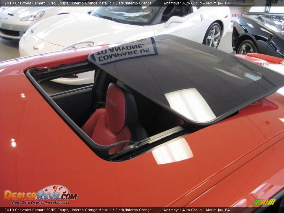 2010 Chevrolet Camaro SS/RS Coupe Inferno Orange Metallic / Black/Inferno Orange Photo #17