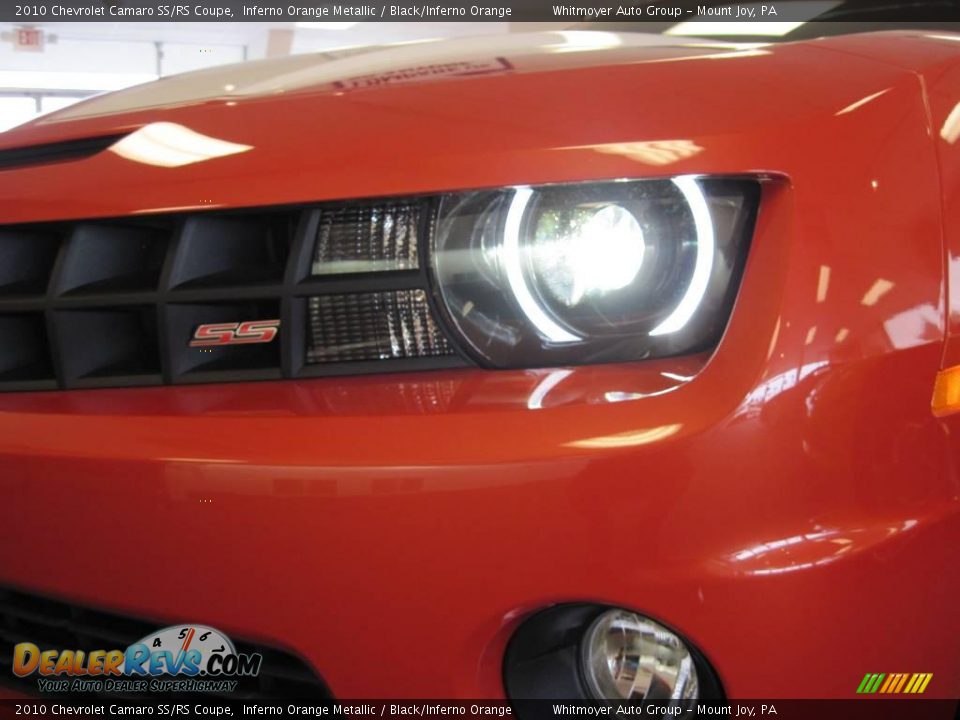 2010 Chevrolet Camaro SS/RS Coupe Inferno Orange Metallic / Black/Inferno Orange Photo #20