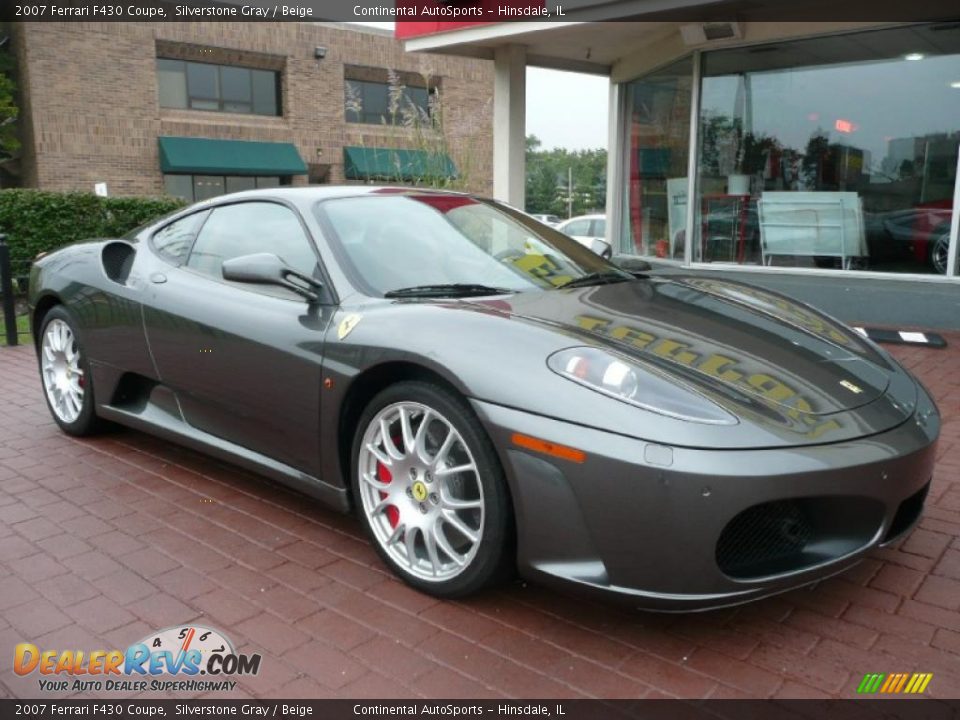 2007 Ferrari F430 Coupe Silverstone Gray / Beige Photo #3