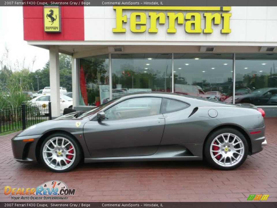 2007 Ferrari F430 Coupe Silverstone Gray / Beige Photo #7