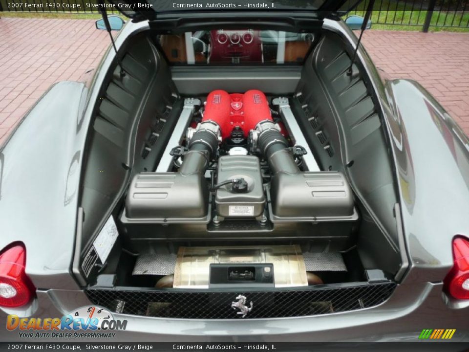 2007 Ferrari F430 Coupe Silverstone Gray / Beige Photo #10