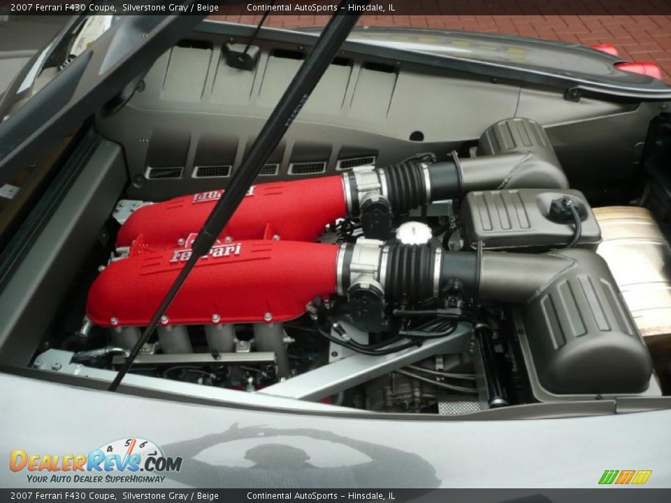 2007 Ferrari F430 Coupe Silverstone Gray / Beige Photo #11