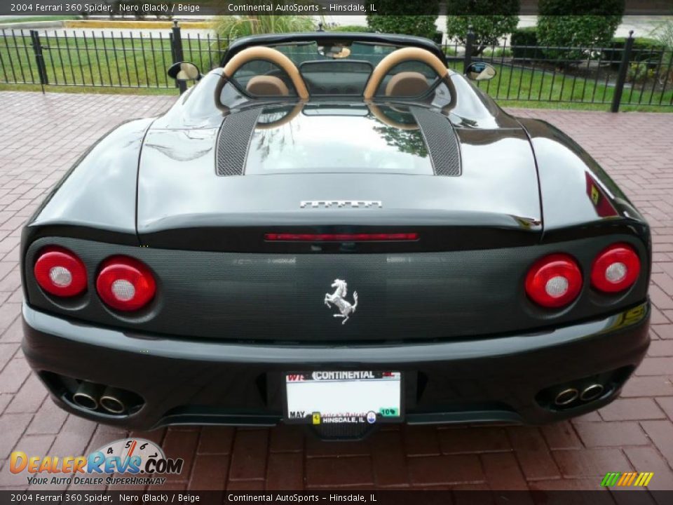 2004 Ferrari 360 Spider Nero (Black) / Beige Photo #10