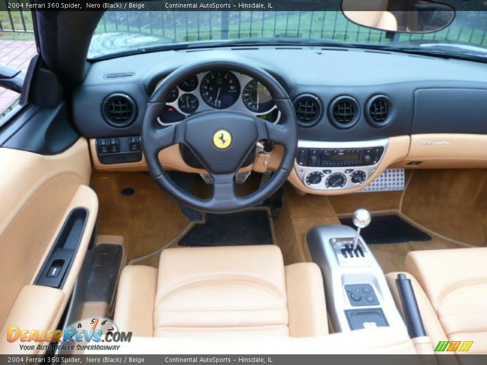 2004 Ferrari 360 Spider Nero (Black) / Beige Photo #17