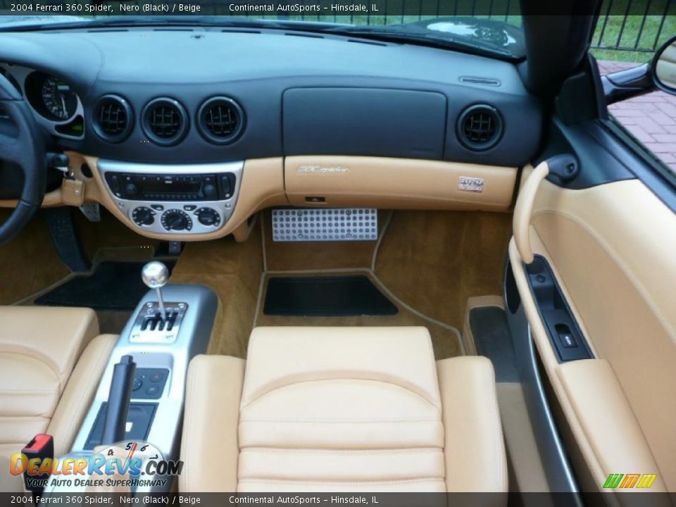 2004 Ferrari 360 Spider Nero (Black) / Beige Photo #18