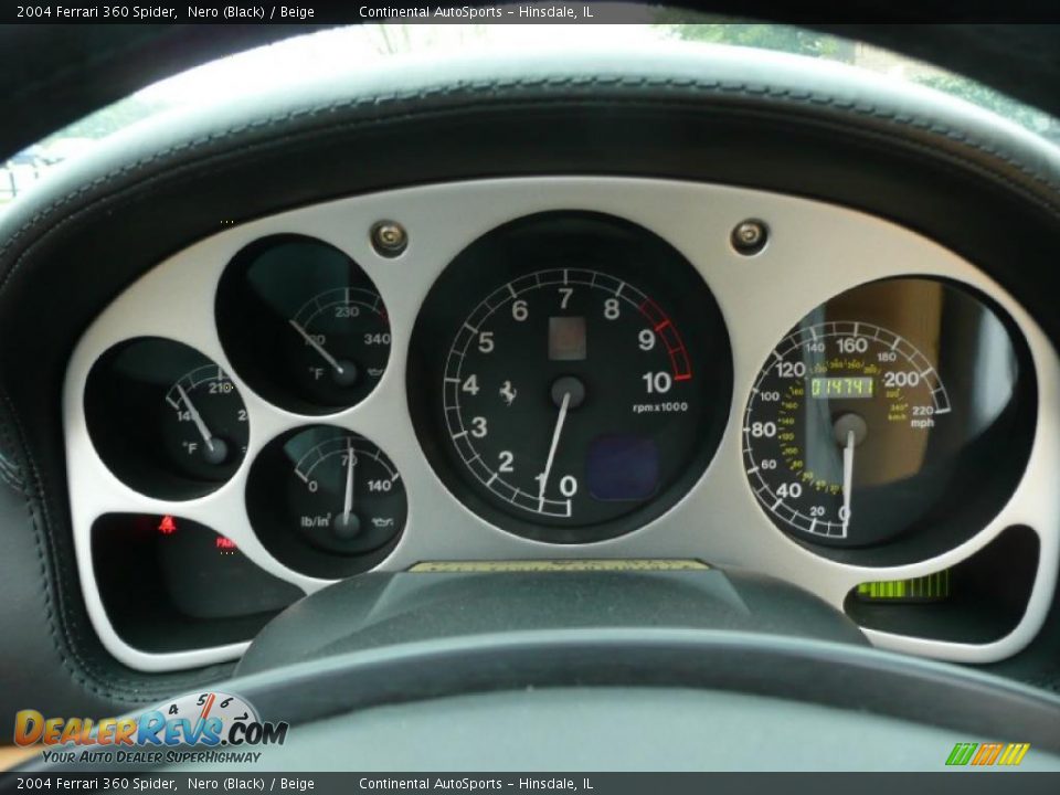 2004 Ferrari 360 Spider Nero (Black) / Beige Photo #19