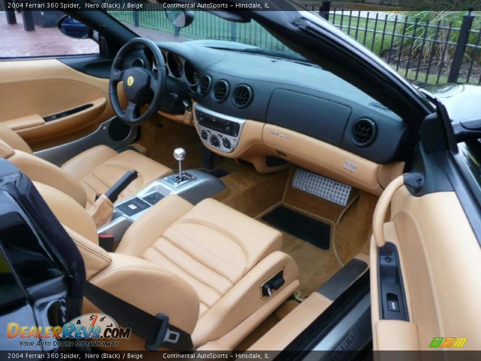 2004 Ferrari 360 Spider Nero (Black) / Beige Photo #23