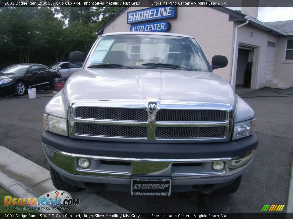 2001 Dodge Ram 1500 SLT Club Cab 4x4 Bright Silver Metallic / Mist Gray Photo #1