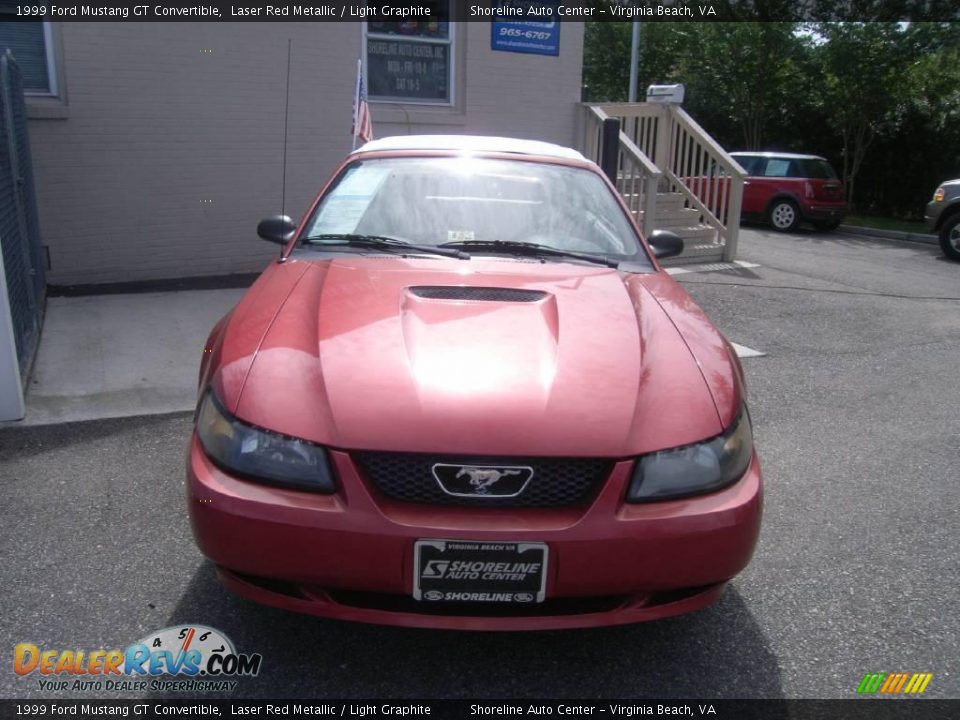 1999 Ford Mustang GT Convertible Laser Red Metallic / Light Graphite Photo #1