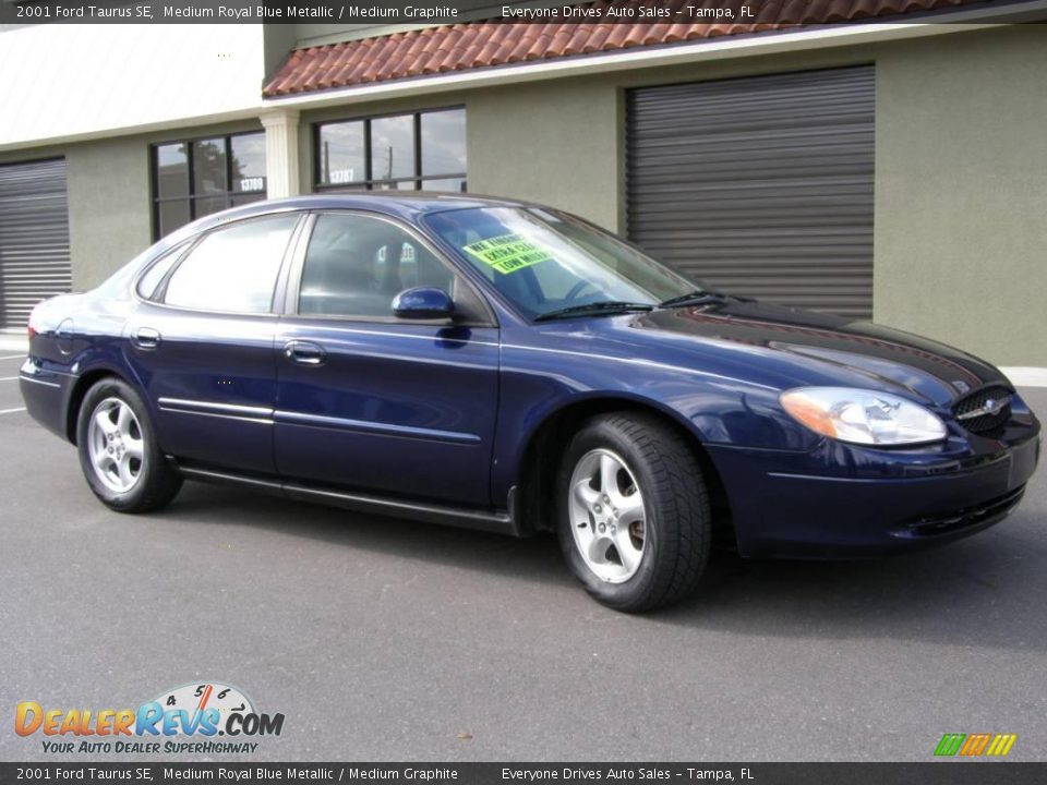 2001 Ford Taurus SE Medium Royal Blue Metallic / Medium Graphite Photo #1