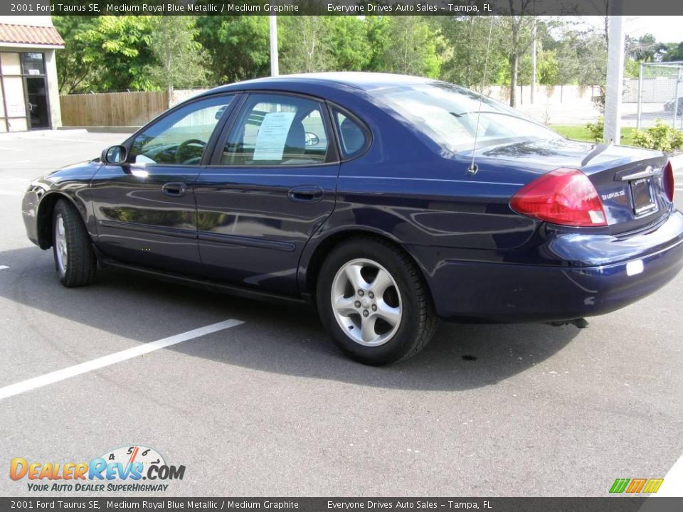 2001 Ford Taurus SE Medium Royal Blue Metallic / Medium Graphite Photo #5