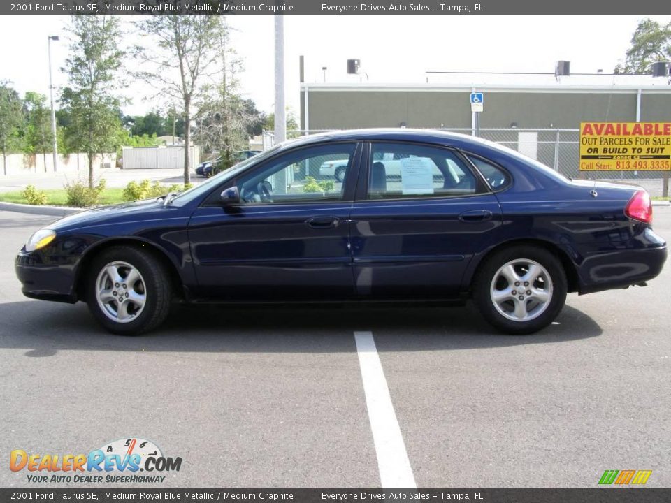 2001 Ford Taurus SE Medium Royal Blue Metallic / Medium Graphite Photo #8