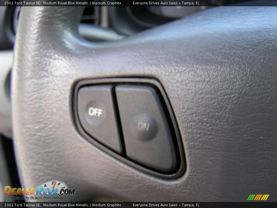 2001 Ford Taurus SE Medium Royal Blue Metallic / Medium Graphite Photo #12