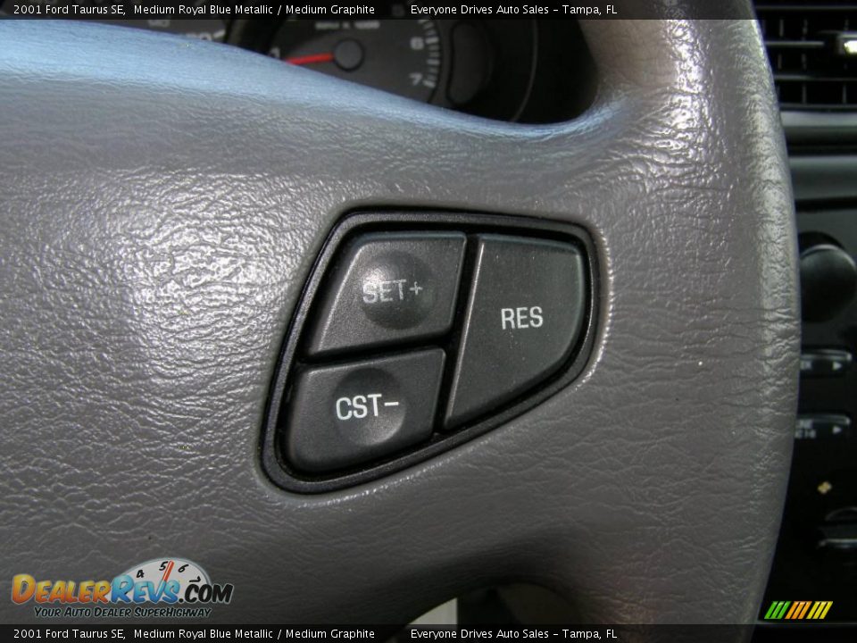 2001 Ford Taurus SE Medium Royal Blue Metallic / Medium Graphite Photo #13