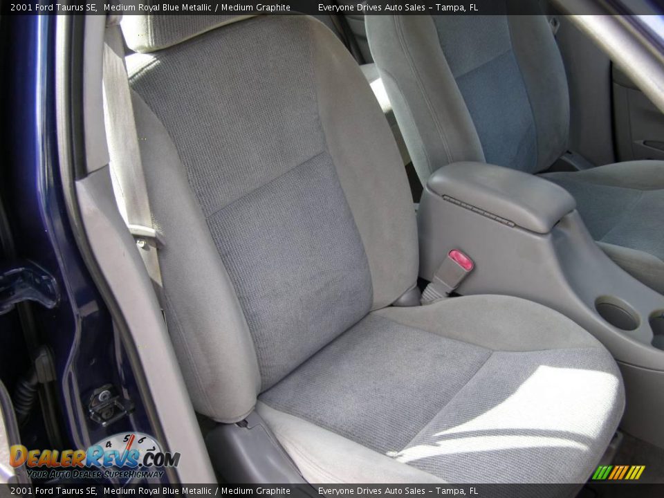 2001 Ford Taurus SE Medium Royal Blue Metallic / Medium Graphite Photo #16