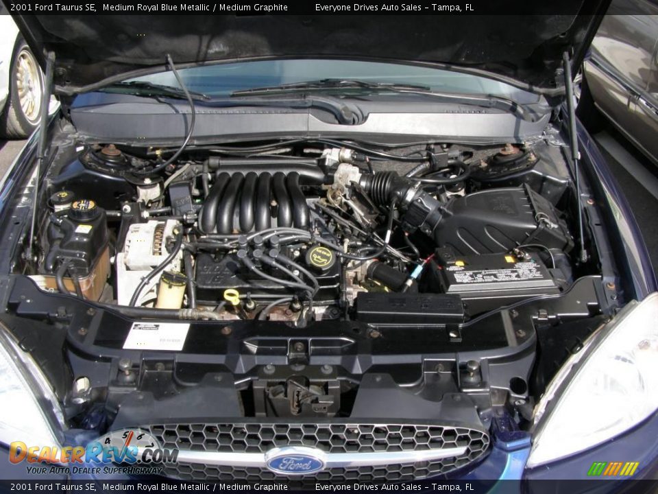 2001 Ford Taurus SE Medium Royal Blue Metallic / Medium Graphite Photo #25