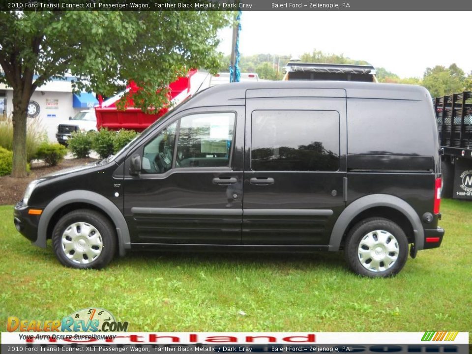 2010 Ford Transit Connect XLT Passenger Wagon Panther Black Metallic / Dark Gray Photo #1