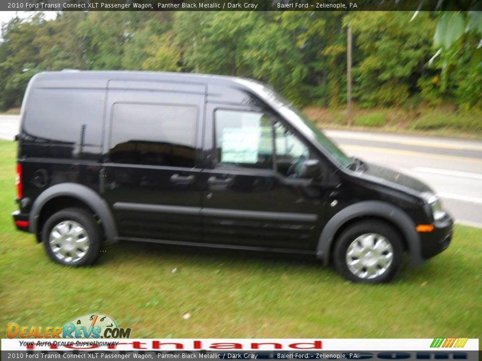 2010 Ford Transit Connect XLT Passenger Wagon Panther Black Metallic / Dark Gray Photo #5