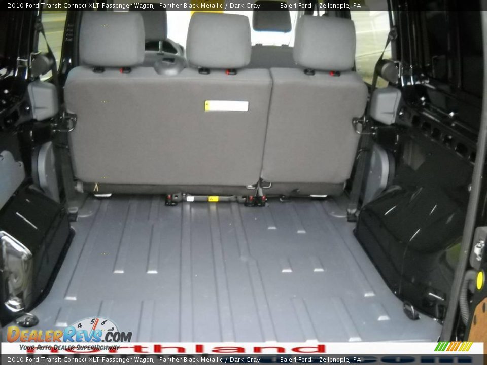 2010 Ford Transit Connect XLT Passenger Wagon Panther Black Metallic / Dark Gray Photo #8