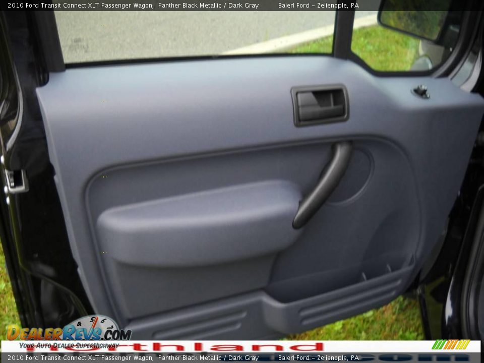 2010 Ford Transit Connect XLT Passenger Wagon Panther Black Metallic / Dark Gray Photo #10