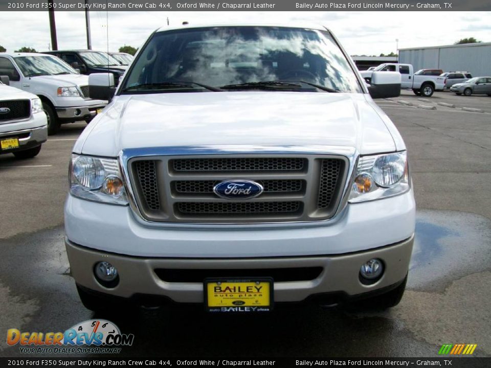 2010 Ford F350 Super Duty King Ranch Crew Cab 4x4 Oxford White / Chaparral Leather Photo #1