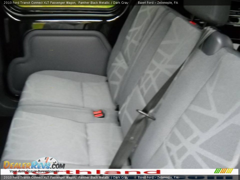 2010 Ford Transit Connect XLT Passenger Wagon Panther Black Metallic / Dark Gray Photo #15