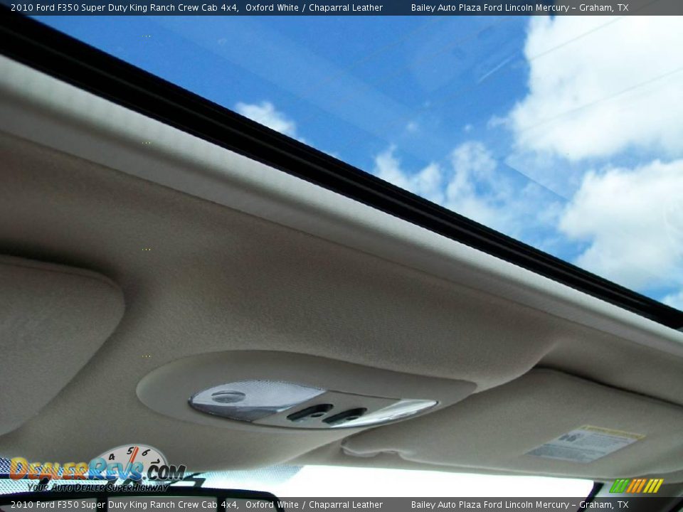 2010 Ford F350 Super Duty King Ranch Crew Cab 4x4 Oxford White / Chaparral Leather Photo #4