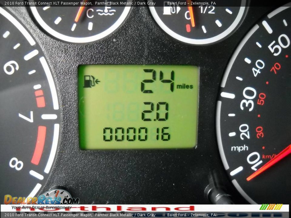 2010 Ford Transit Connect XLT Passenger Wagon Panther Black Metallic / Dark Gray Photo #20