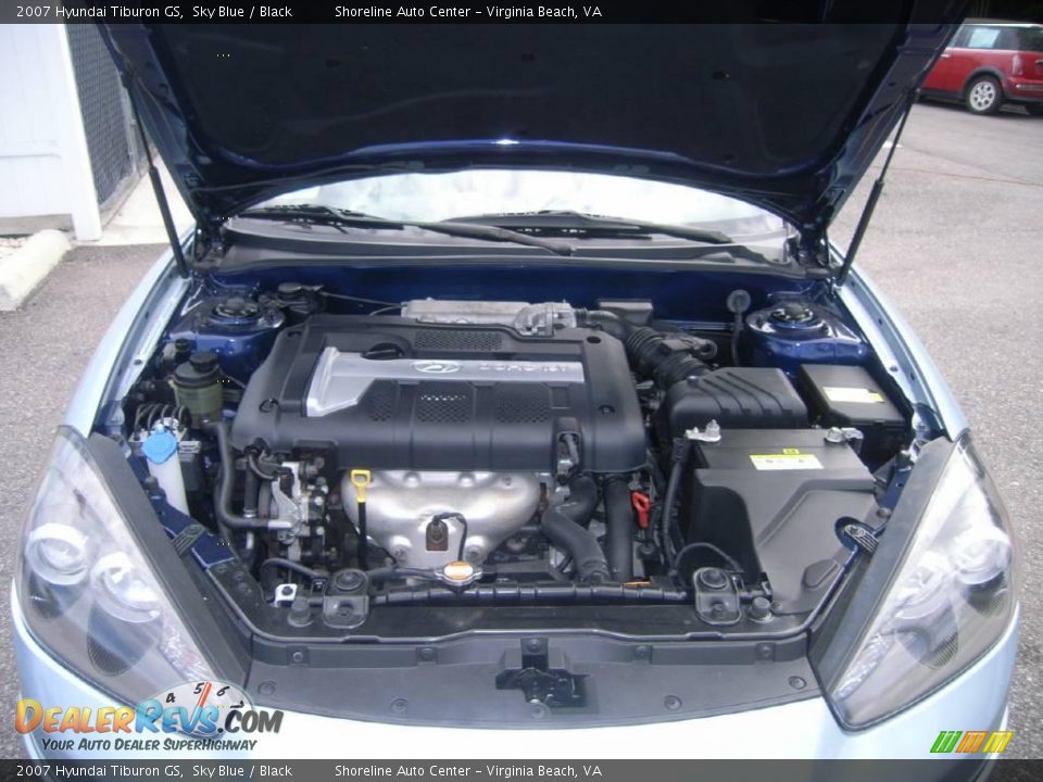 2007 Hyundai Tiburon GS Sky Blue / Black Photo #9