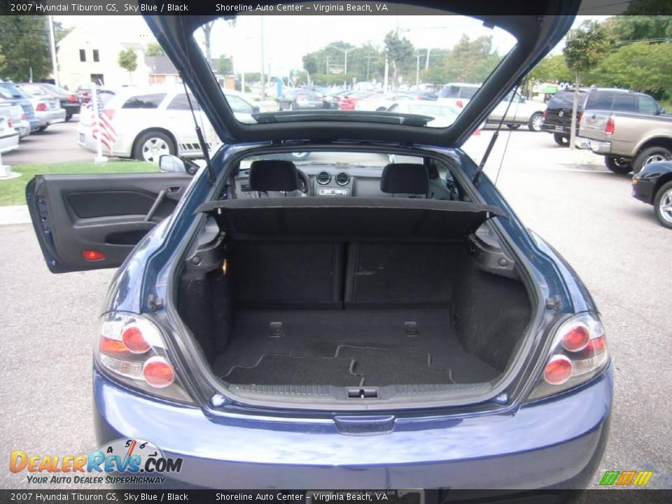 2007 Hyundai Tiburon GS Sky Blue / Black Photo #11