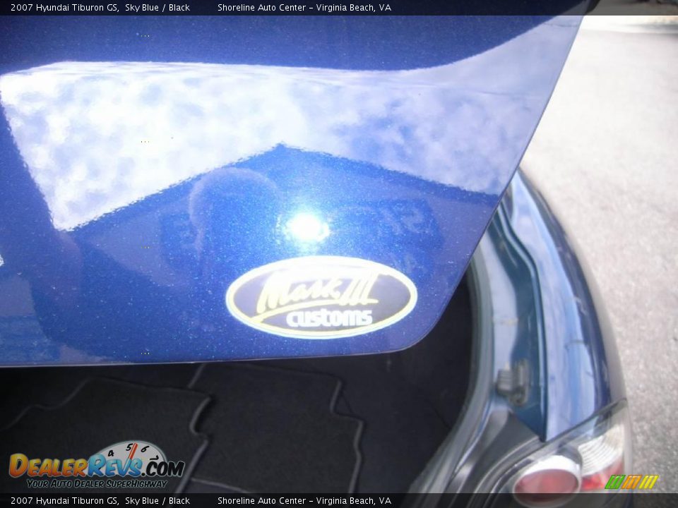 2007 Hyundai Tiburon GS Sky Blue / Black Photo #12
