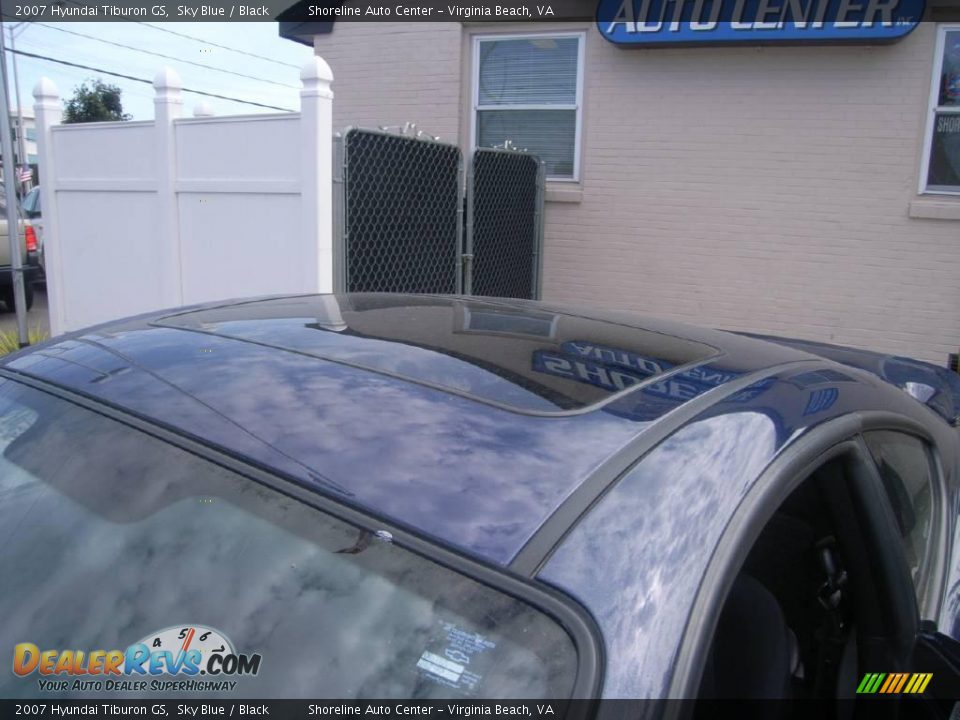 2007 Hyundai Tiburon GS Sky Blue / Black Photo #13
