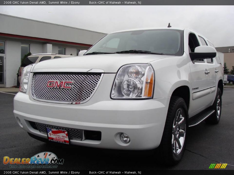 2008 GMC Yukon Denali AWD Summit White / Ebony Photo #1