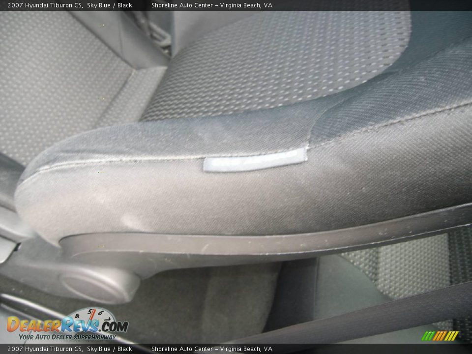 2007 Hyundai Tiburon GS Sky Blue / Black Photo #15