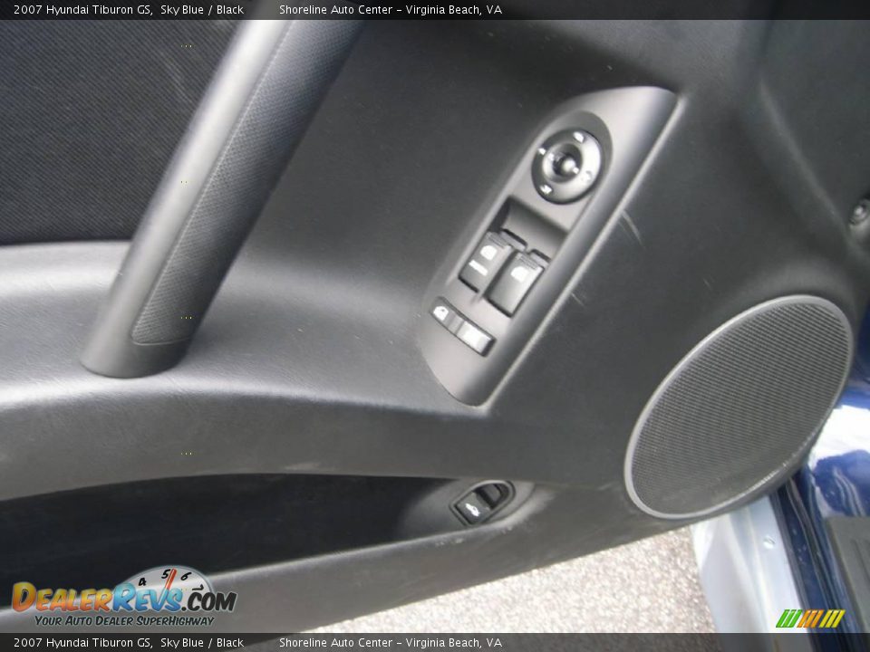 2007 Hyundai Tiburon GS Sky Blue / Black Photo #16
