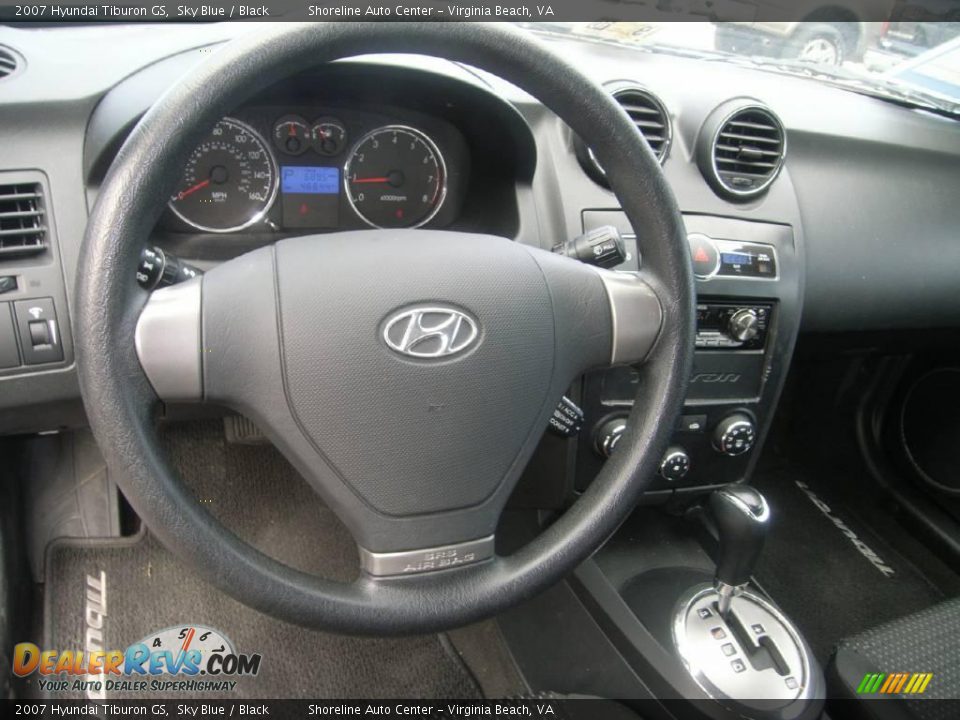 2007 Hyundai Tiburon GS Sky Blue / Black Photo #17