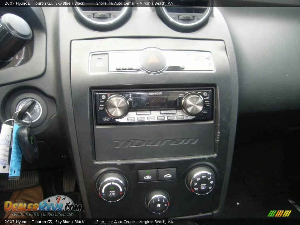 2007 Hyundai Tiburon GS Sky Blue / Black Photo #18
