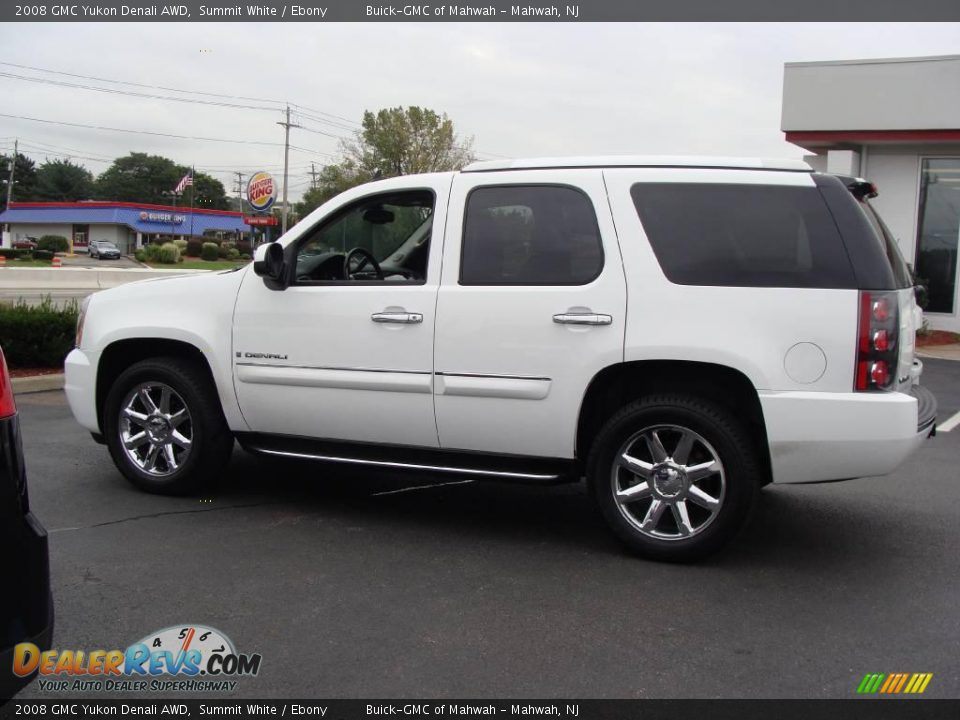 2008 GMC Yukon Denali AWD Summit White / Ebony Photo #8